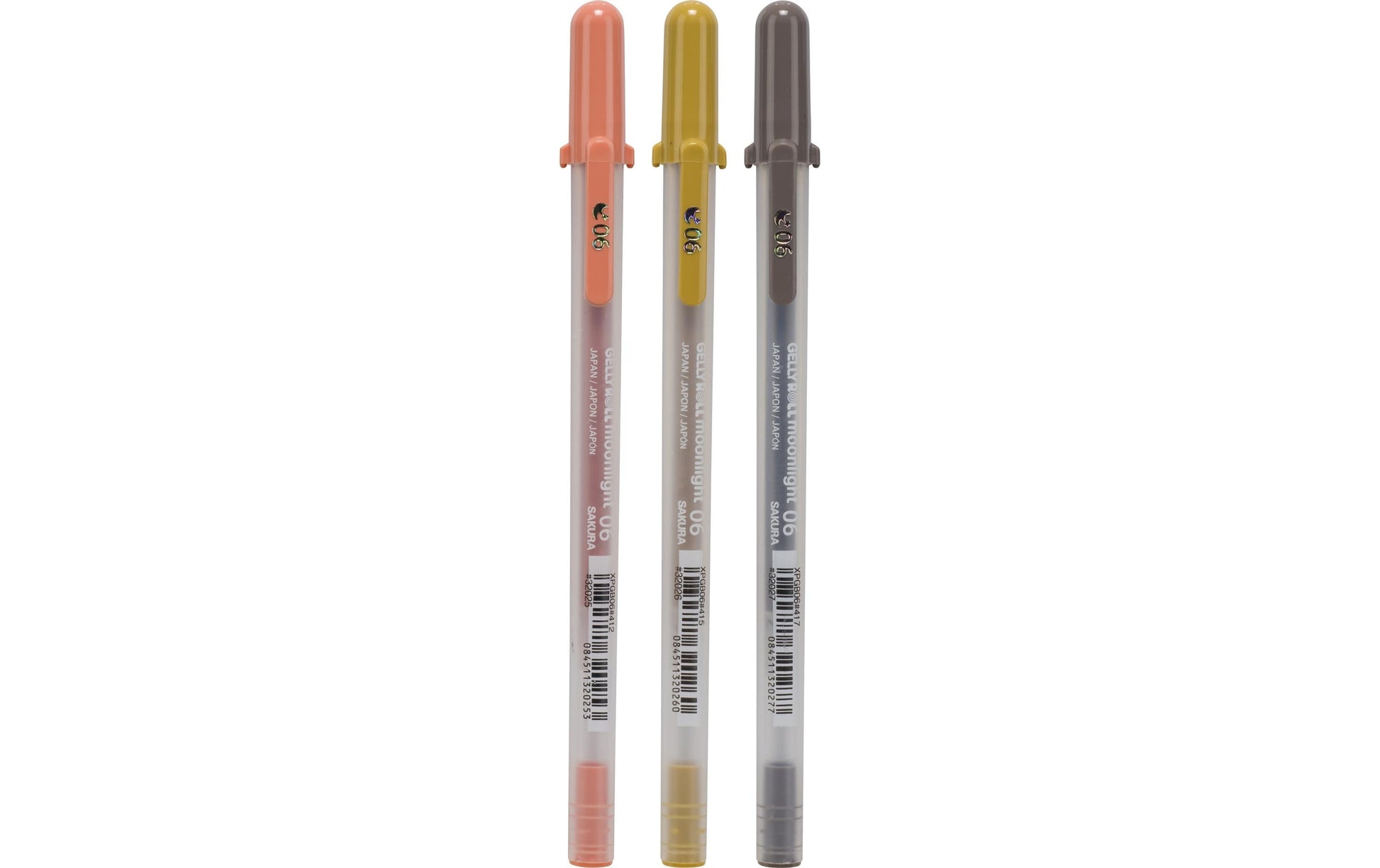 Sakura Gelly Roll Moonlight 06 Gelschreiber – Farben sortiert, Strich 0,35 mm, wasserbasiert, 3er-Set