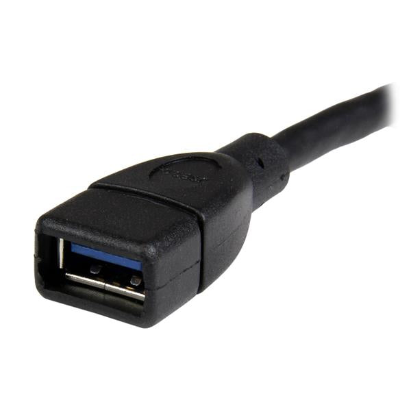 StarTech.com USB-A Verlängerungskabel (Stecker auf Buchse) – USB 3.2 Gen 1 (5 Gbit/s) – 0,152 m – PVC-Mantel