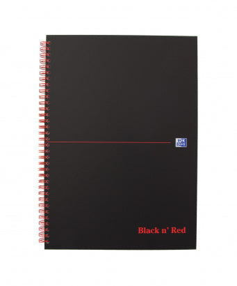 Elba Spiralbuch – A4 – kariert – 140 Blatt – 90 g/m² – Doppelspirale – schwarz
