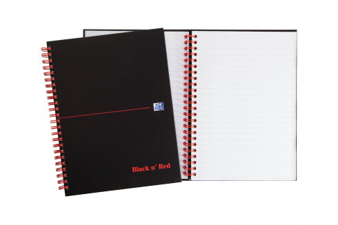 Elba Spiralbuch – A4 – kariert – 140 Blatt – 90 g/m² – Doppelspirale – schwarz