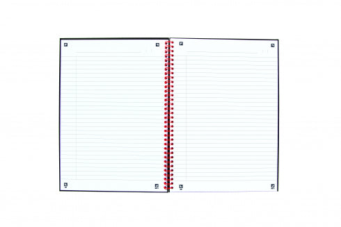 Elba Spiralbuch – A4 – kariert – 140 Blatt – 90 g/m² – Doppelspirale – schwarz