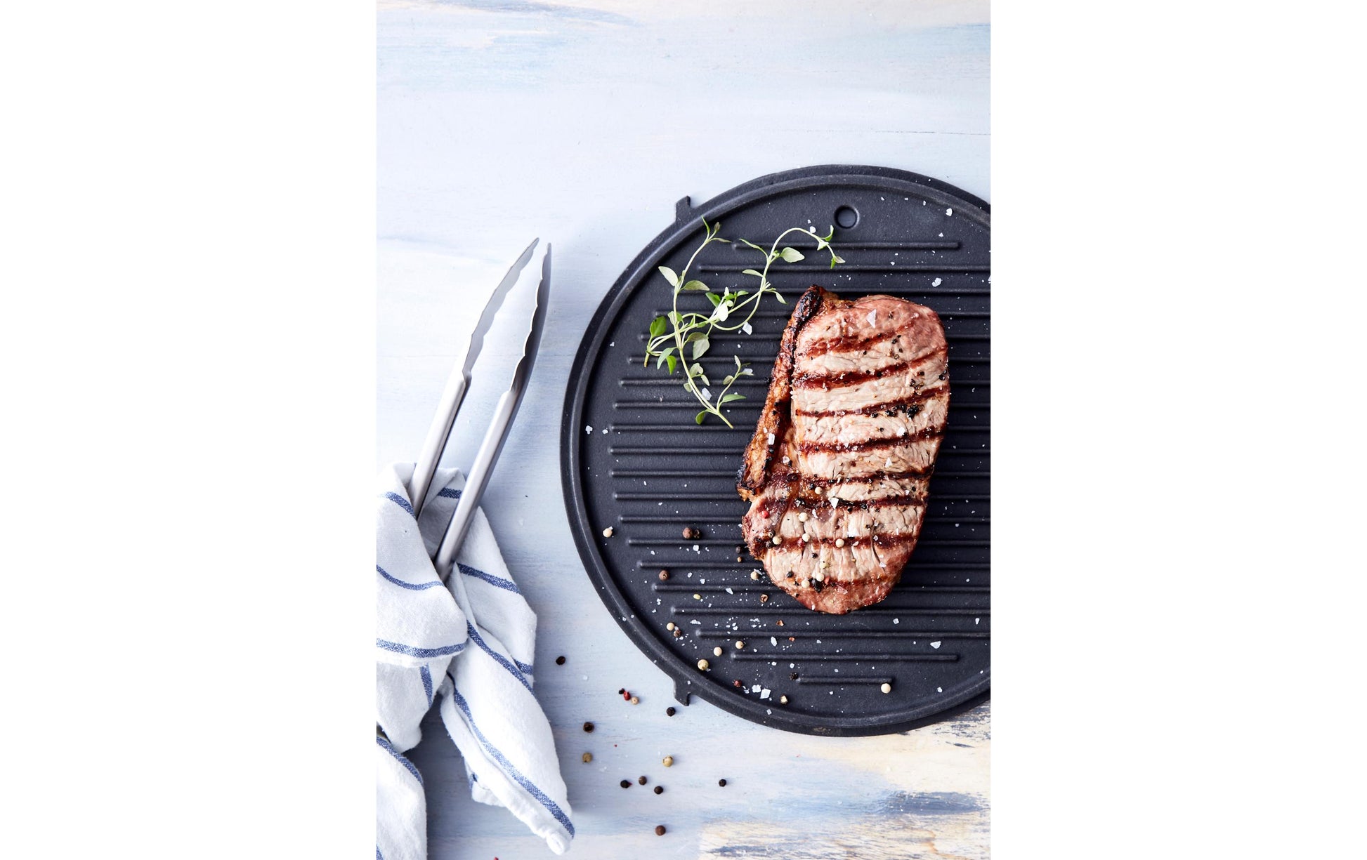 DANGRILL Grillzange 40,5 × 3,8 × 3,3 cm, Edelstahl, Thermoplastischer Gummi (TPR), Silber