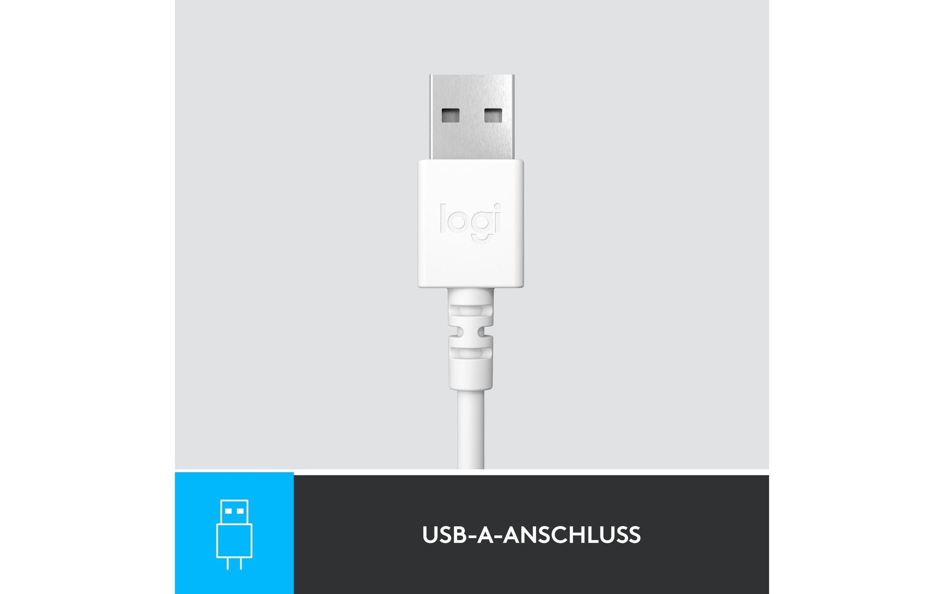 Logitech H390 – Headset – USB‑A, mit Mikrofon – Offwhite