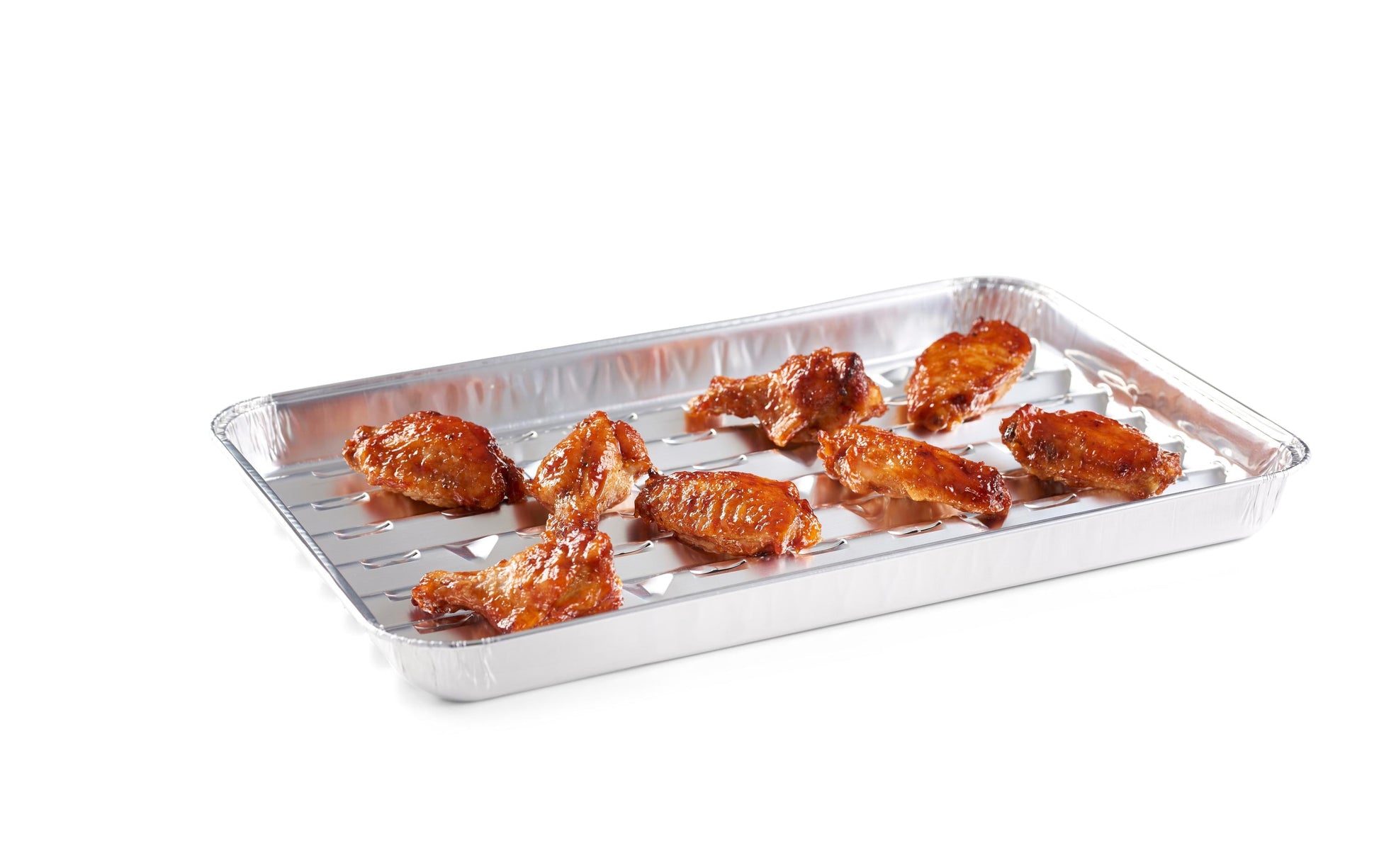 DANGRILL Schale/Schüssel, Aluminium, rechteckig – 34 × 23 × 3 cm, Silber – 5 Stk.