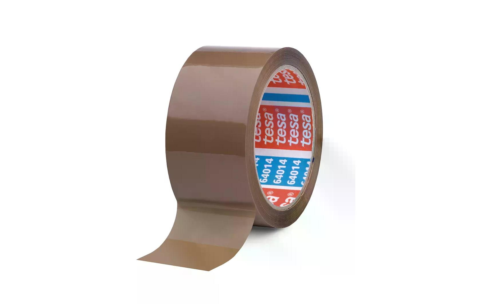 TESA Verpackungsklebeband, PP, Braun, Acrylat – 50 mm × 66 m – 6 Stück