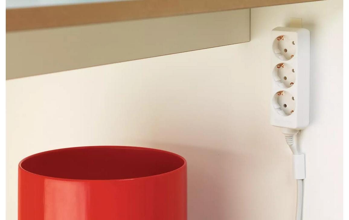 TESA Kabel-Clip – Befestigungsclip, Polystyrol (PS), Weiss, 15 Stück