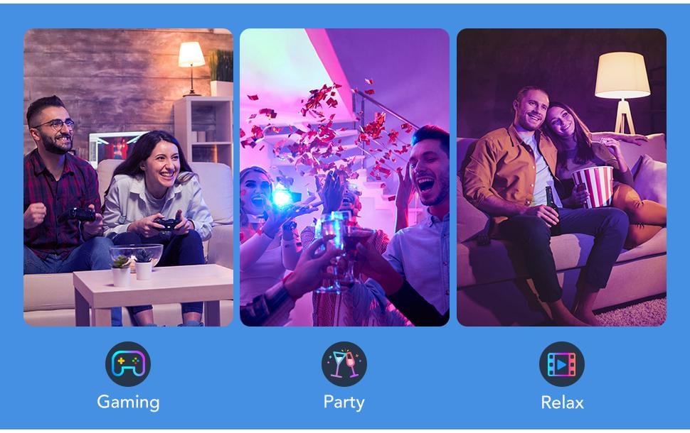 Govee Smart-Leuchtmittel E27 – RGB+CCT 2700–6500 K, 1200 lm, 13 W, WLAN – für Govee Home App – 1 Stk.