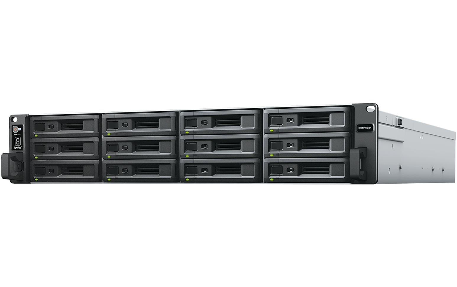 Synology RX1223RP – 12-Bay Rack 2U NAS – für 2,5"/3,5" HDD/SSD, SATA