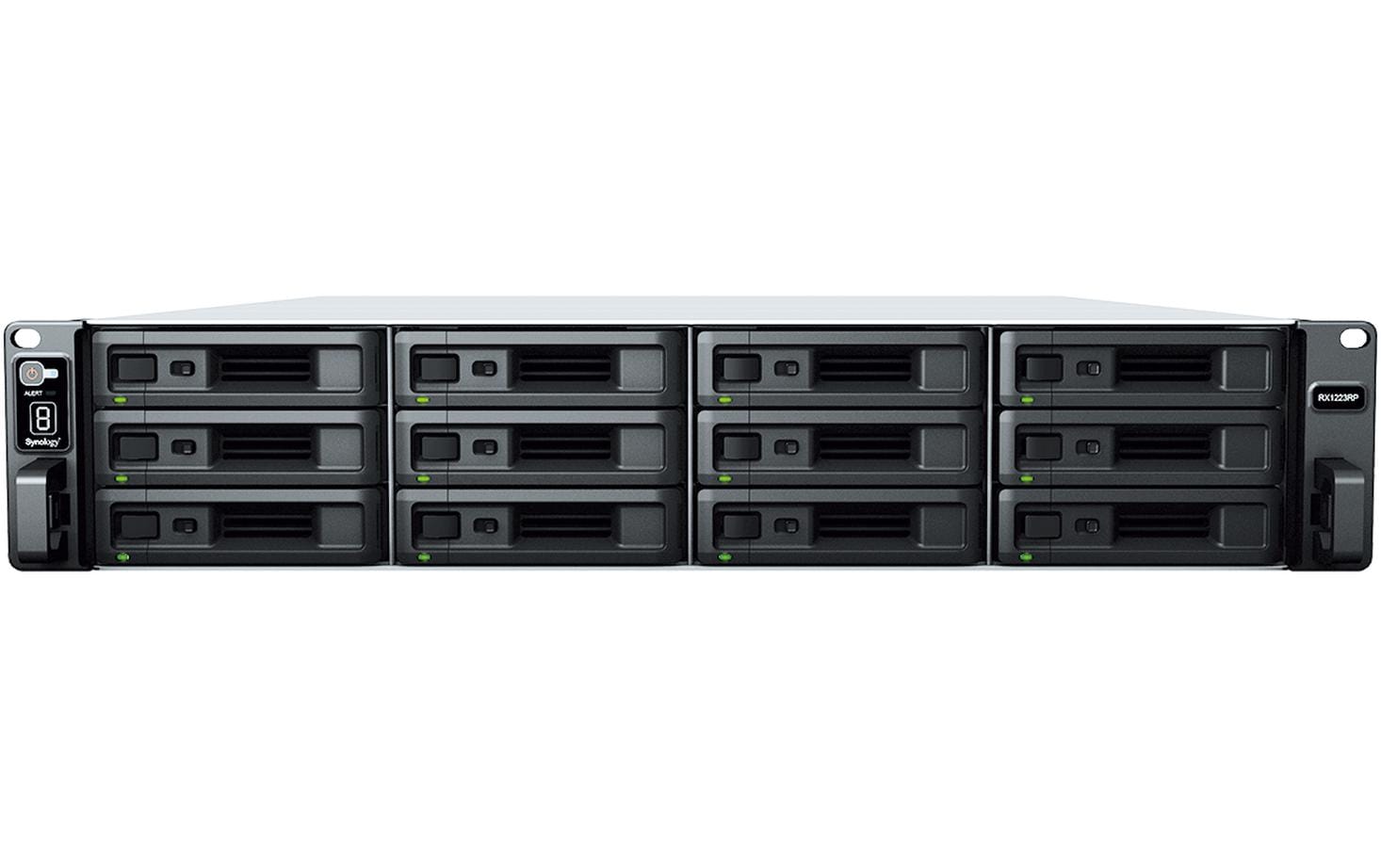 Synology RX1223RP – 12-Bay Rack 2U NAS – für 2,5"/3,5" HDD/SSD, SATA