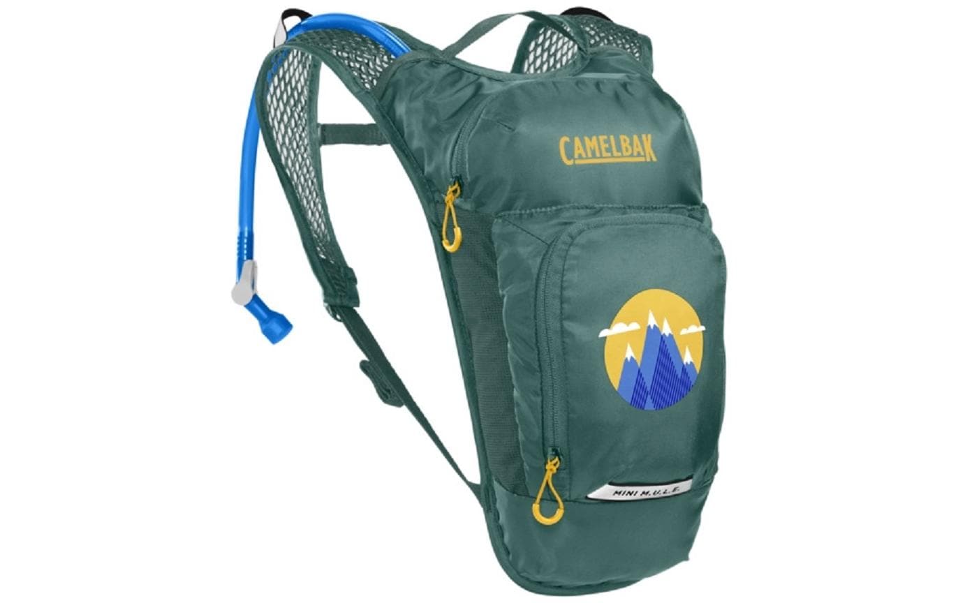 CamelBak Kindergartenrucksack Mini M.U.L.E. – rPET Polyester – Green Mountain, 190 × 360 × 150 mm