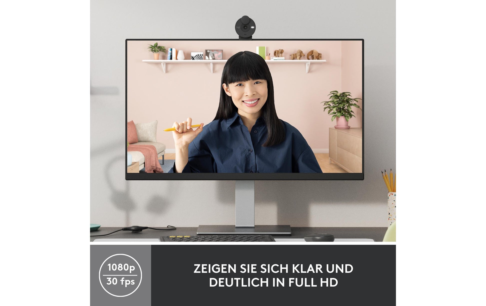 Logitech Brio 300 – Webcam – Full HD 1080p, Graphit