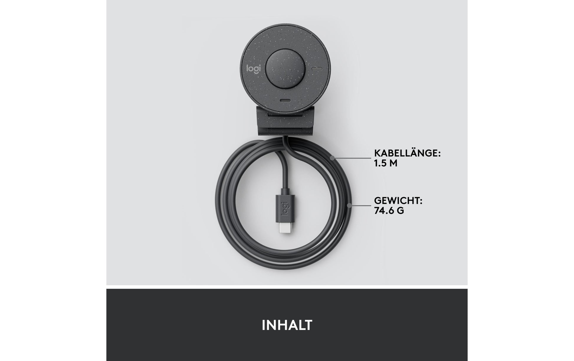 Logitech Brio 300 – Webcam – Full HD 1080p, Graphit