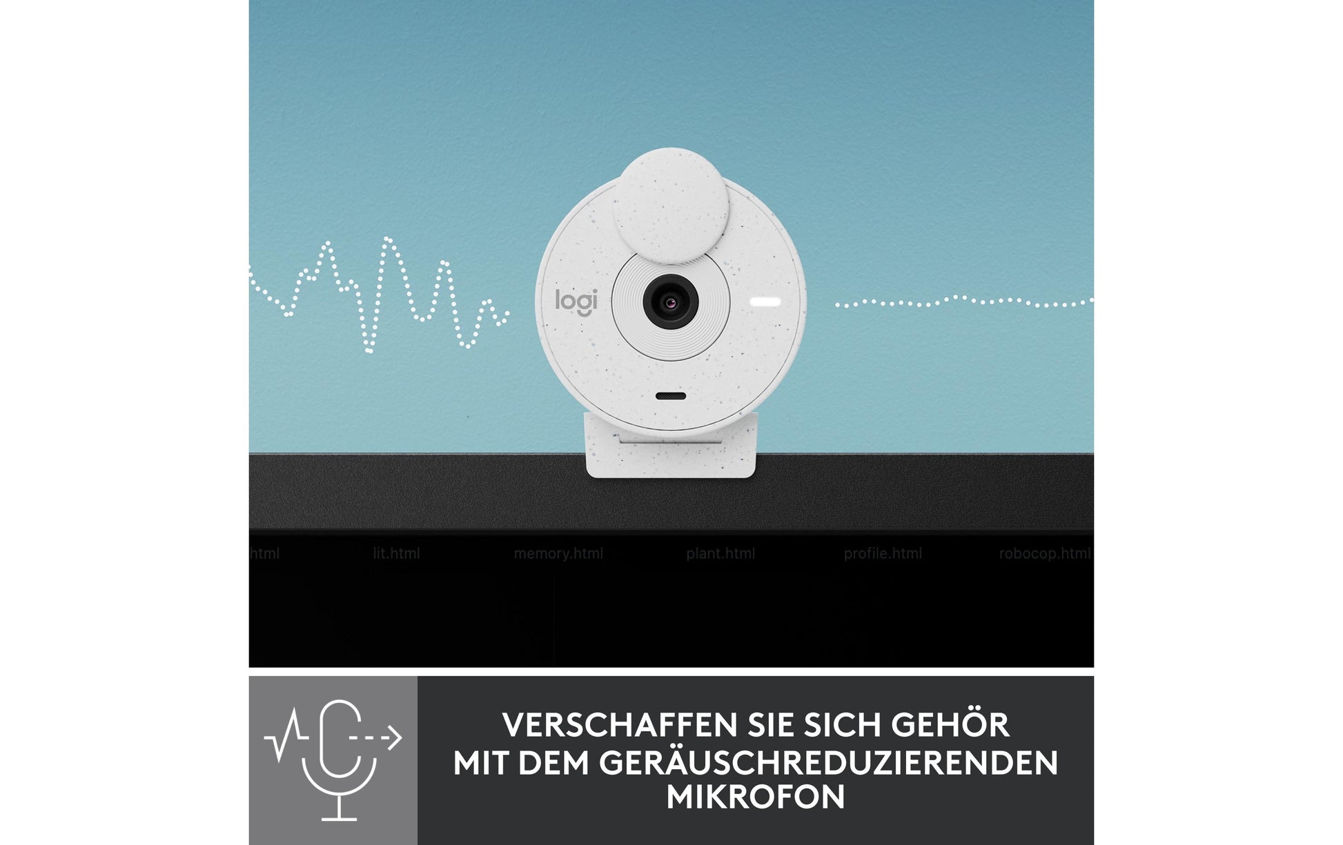 Logitech Brio 300 – Webcam – Full HD 1080p, Off-White