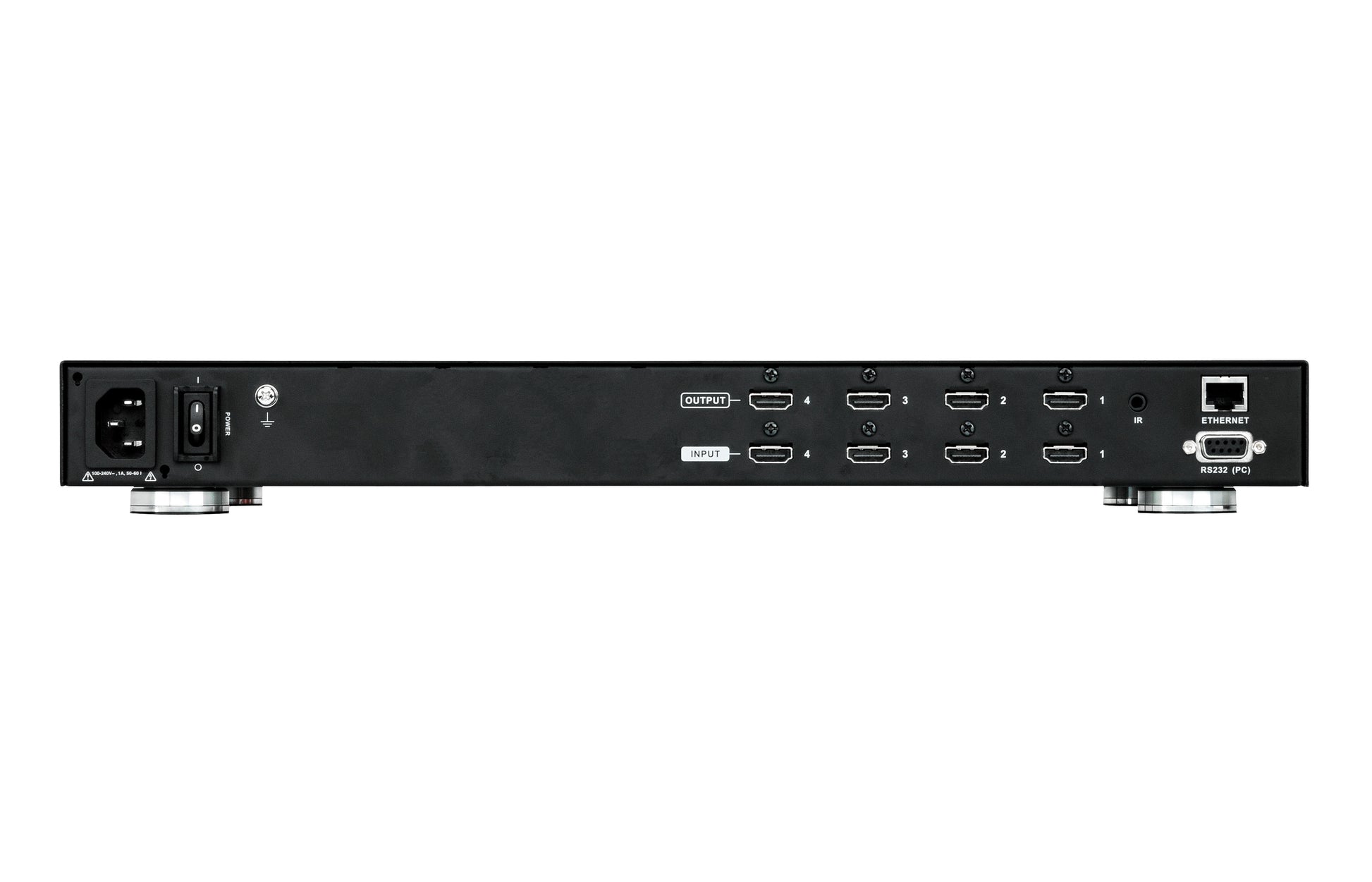 ATEN VM5404H – HDMI Matrix-Switch, Matrix 4×4, 1080p@60 Hz, 15 m, Scaler, RS‑232/IR, CEC