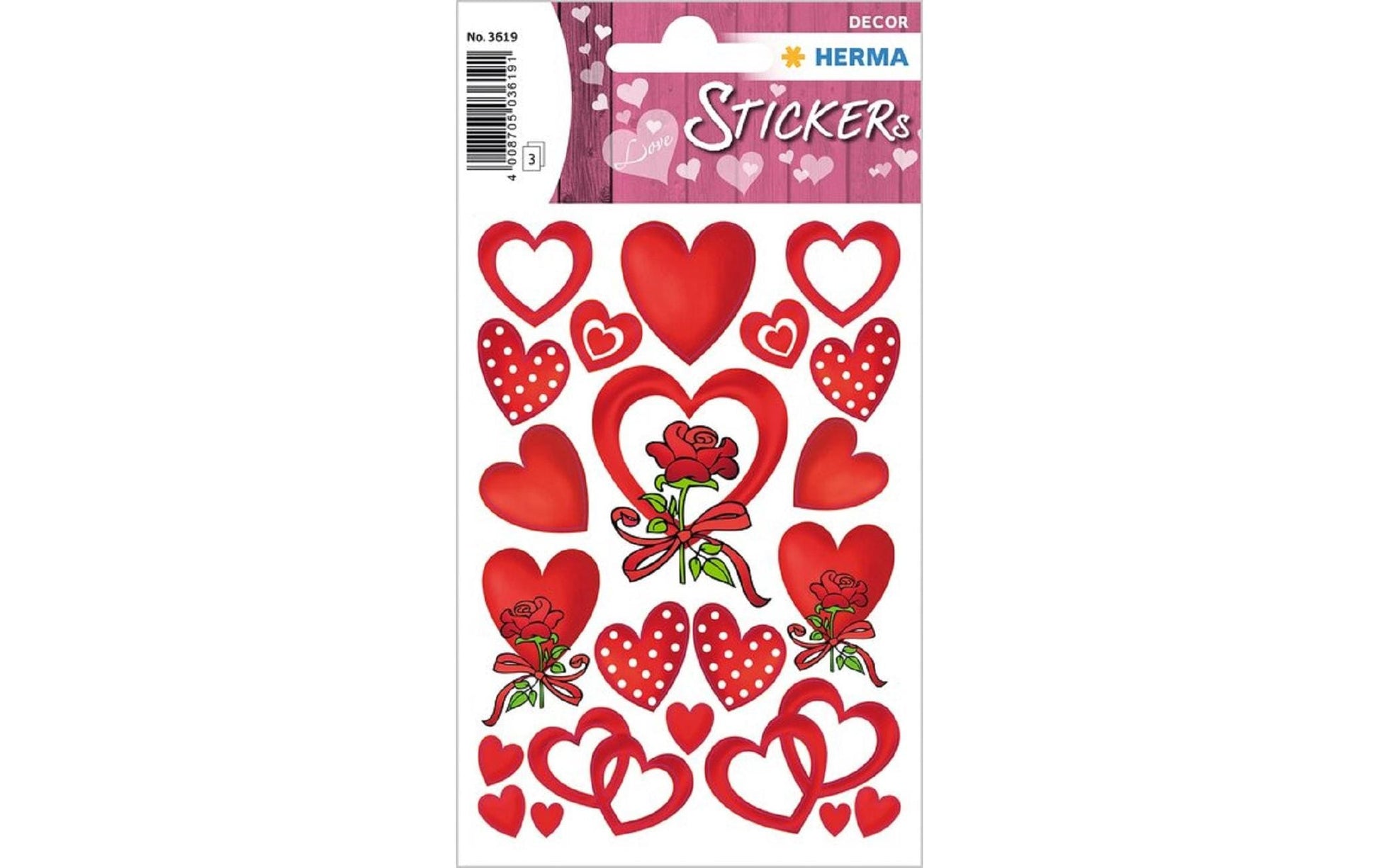 HERMA Schmucketiketten Decor – 84 × 120 mm – mehrfarbig – 3 Blatt