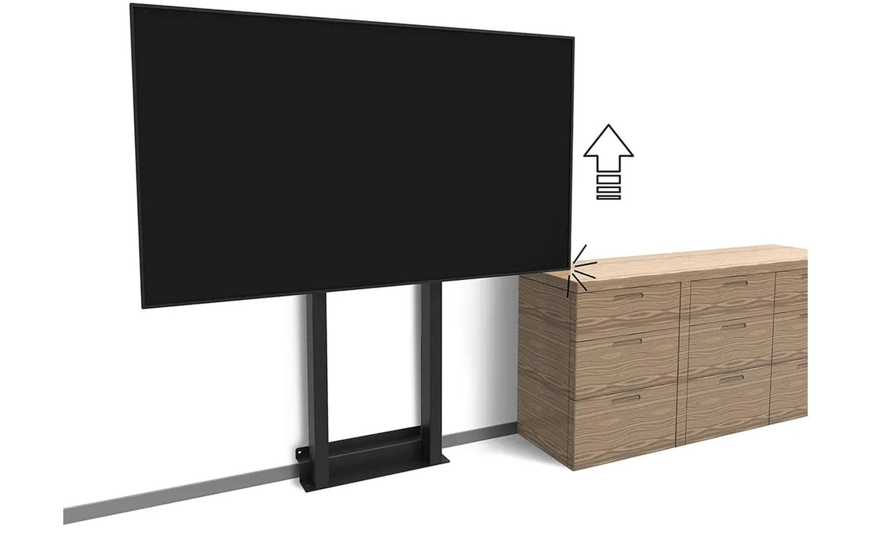 Neomounts WL55-875BL1 – Motorisierter Displayständer für 55–100", VESA 100×100–800×600, bis 110 kg