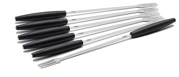 Stöckli Fonduegabel – Kunststoff, Edelstahl, 6 Stück