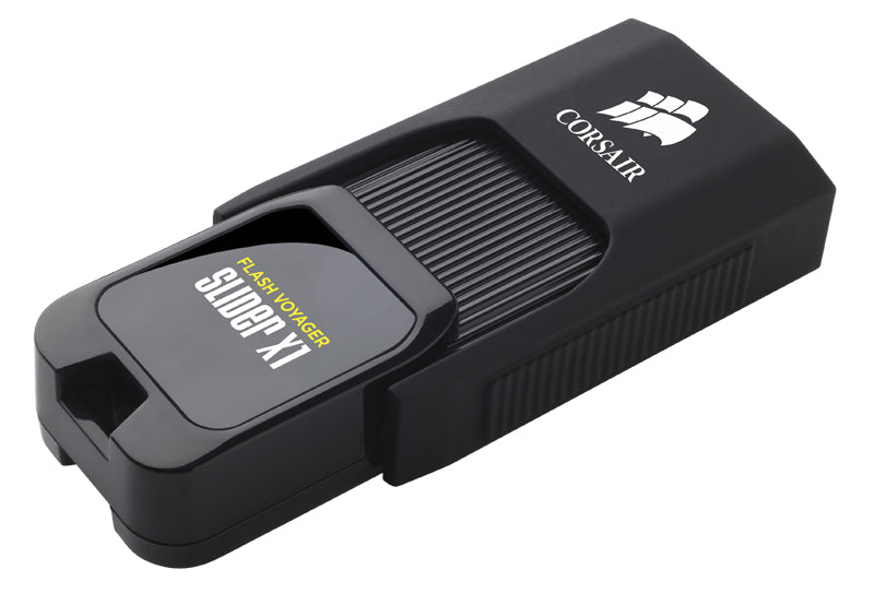 Corsair Voyager Slider X1 – 256 GB USB Typ-A, USB 3.2 Gen 1, 130 MB/s, Schiebemechanismus, Schwarz
