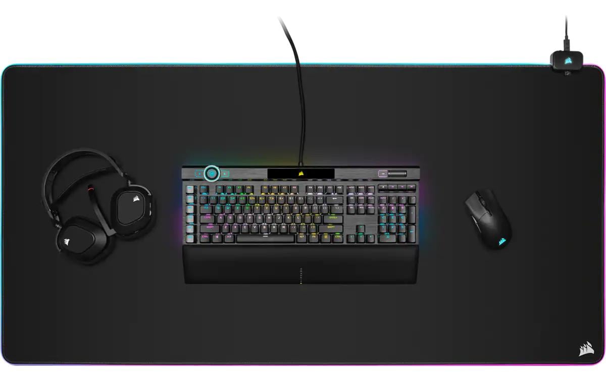 Corsair MM700 RGB Ext 3XL – Gaming-Mauspad – 1'220 × 610 mm, RGB, Textil, Schwarz