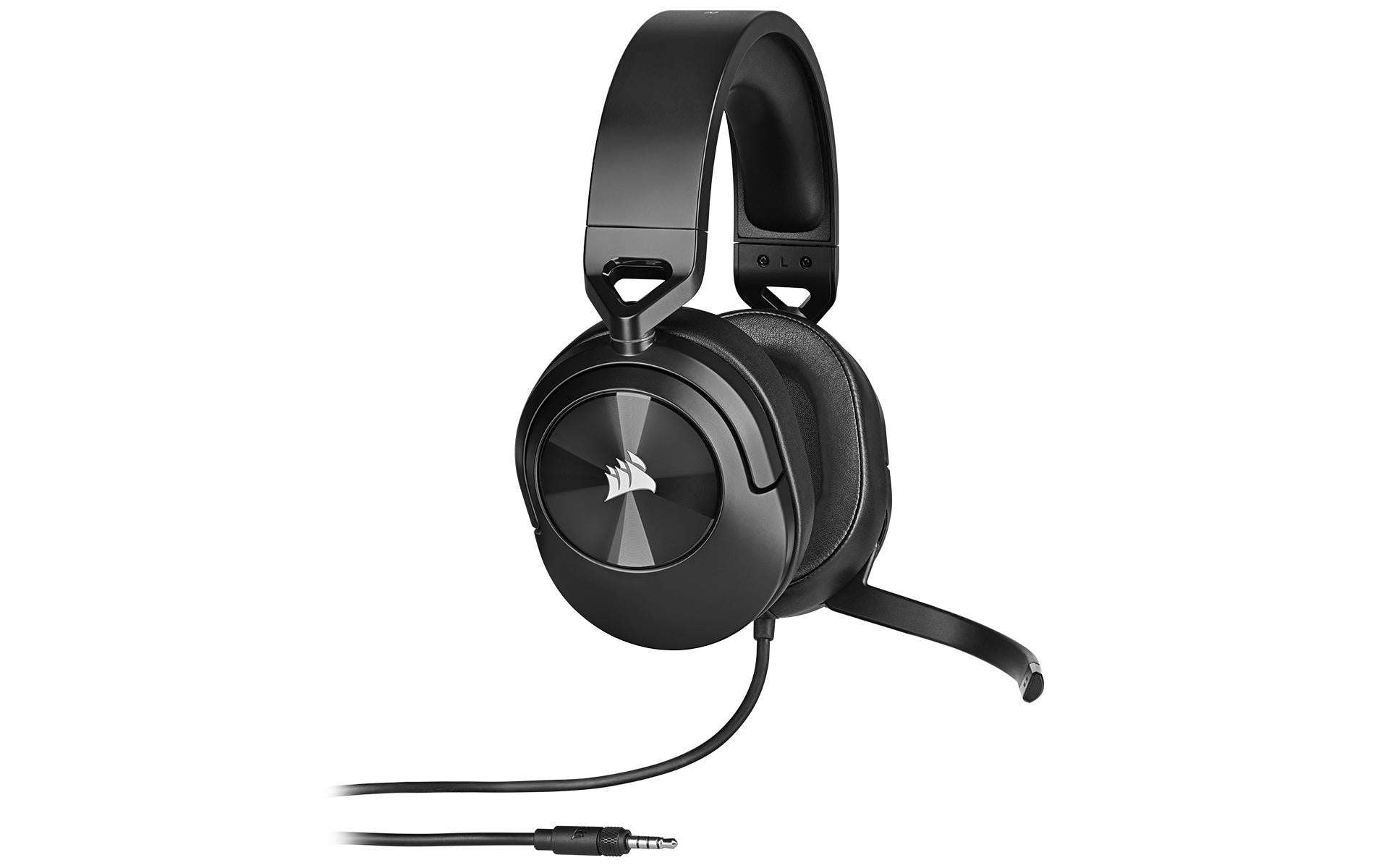Corsair HS55 Stereo Carbon – On-Ear Gaming-Headset – 3,5 mm Klinke, abnehmbares Mikrofon – Karbon