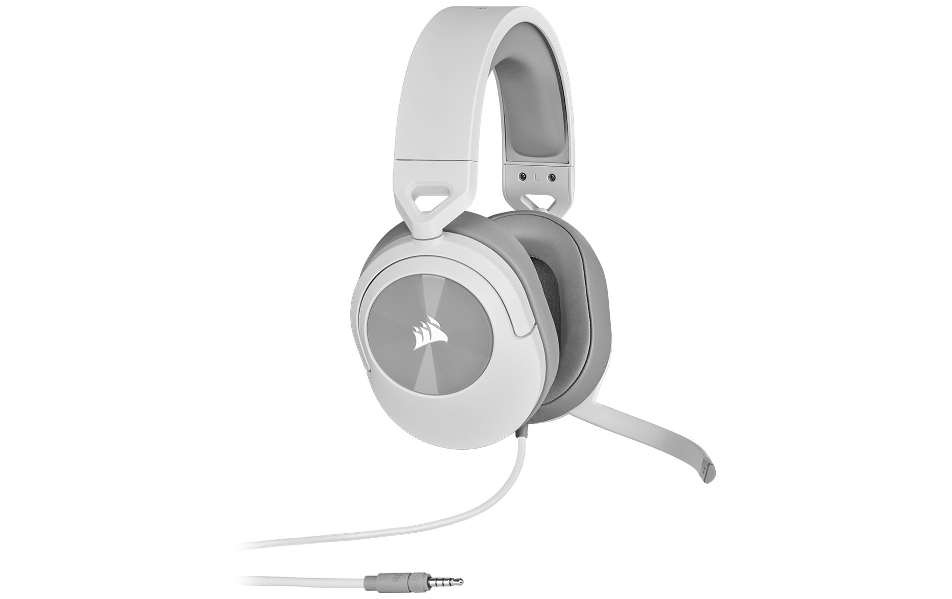 Corsair HS55 Stereo – Over-Ear Gaming-Headset – 3,5 mm Klinke, Stummschaltung – Weiss – für PC