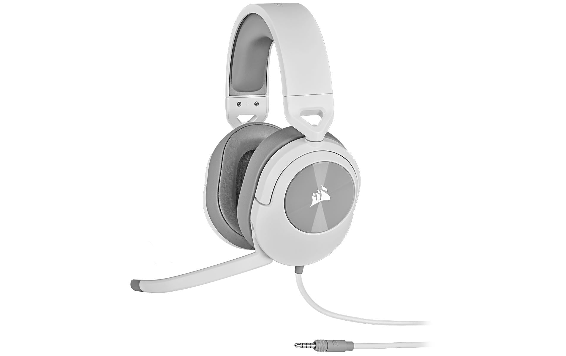 Corsair HS55 Stereo – Over-Ear Gaming-Headset – 3,5 mm Klinke, Stummschaltung – Weiss – für PC