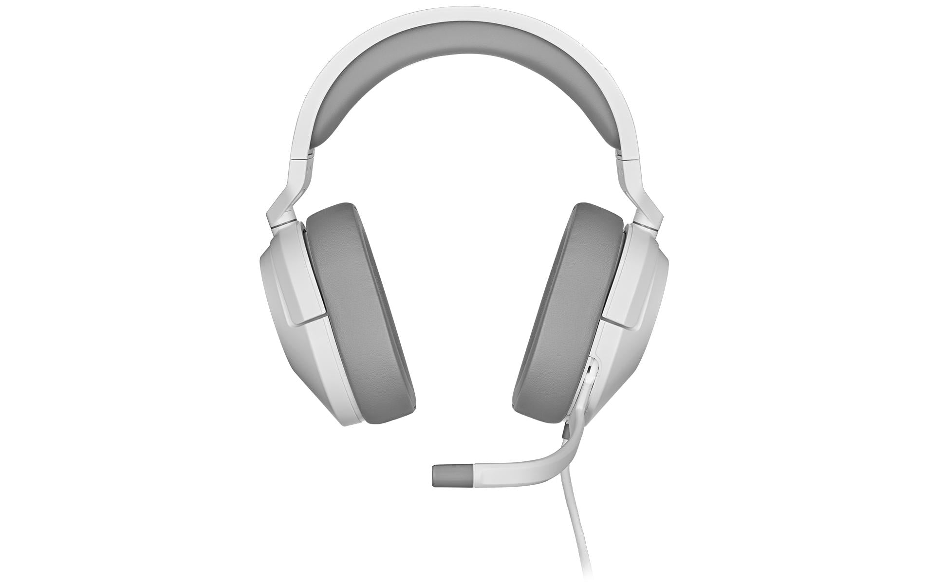 Corsair HS55 Stereo – Over-Ear Gaming-Headset – 3,5 mm Klinke, Stummschaltung – Weiss – für PC
