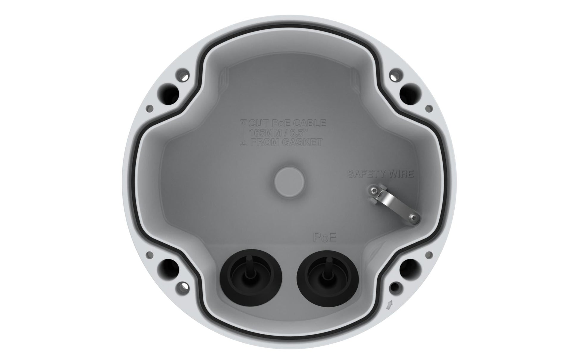 Axis TP1602-E Anschlussbox – IP66, für P1455-LE, P1467/8-LE, weiss