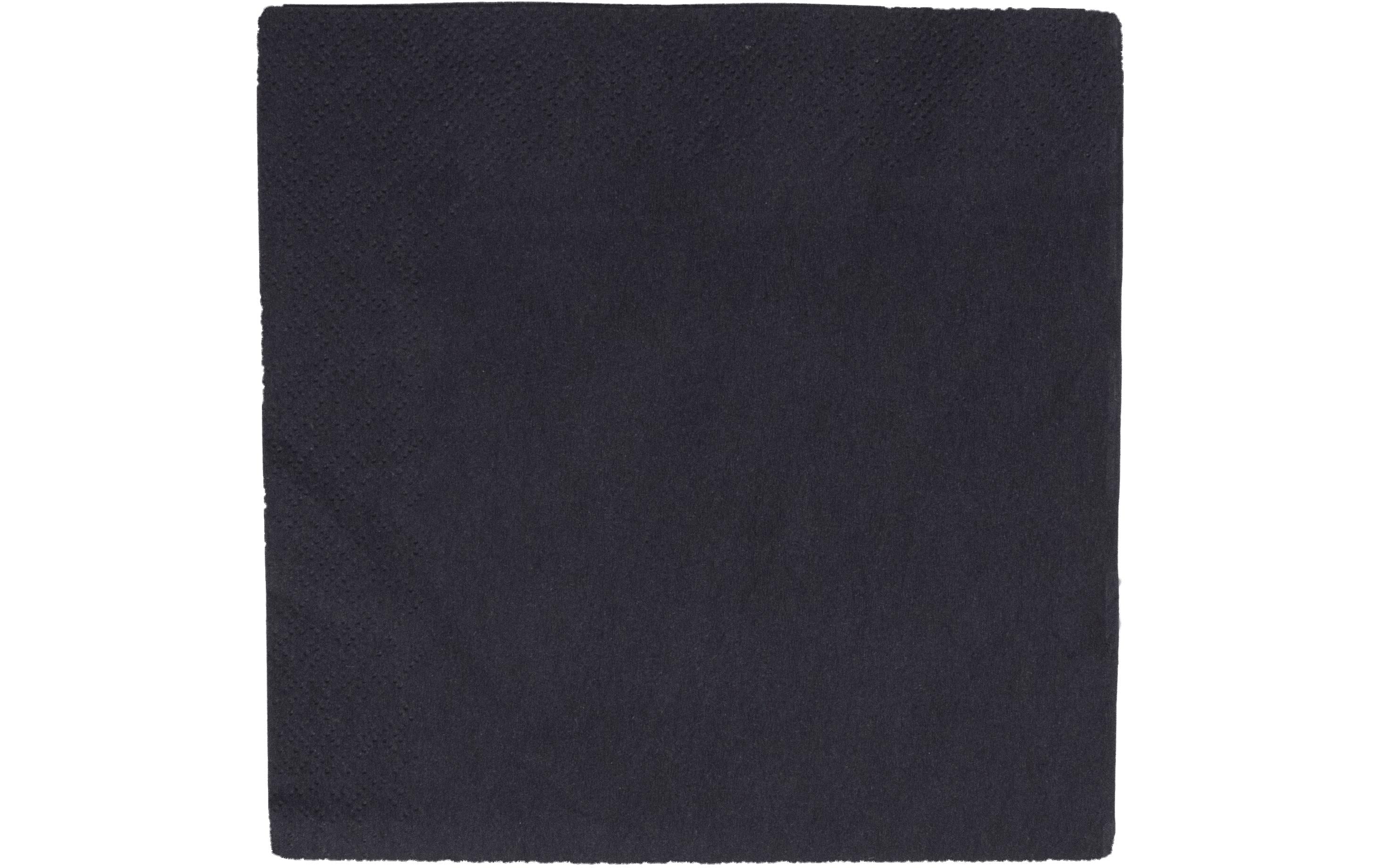 Elco Cocktail-Servietten – Schwarz – 25 × 25 cm, 3-lagig – 50 Stück