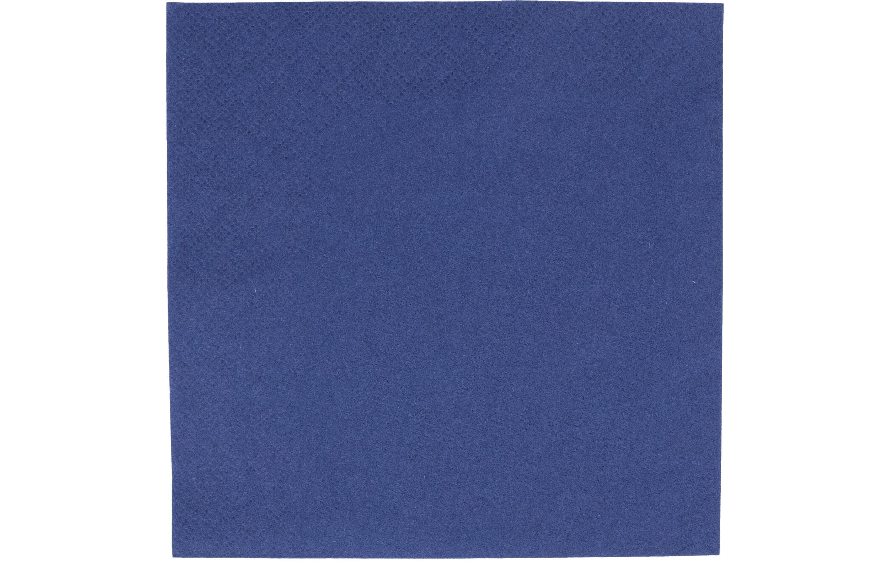 Elco Servietten – blau – 33 × 33 cm, 3-lagig, 1/4-Falz – 100 Stück