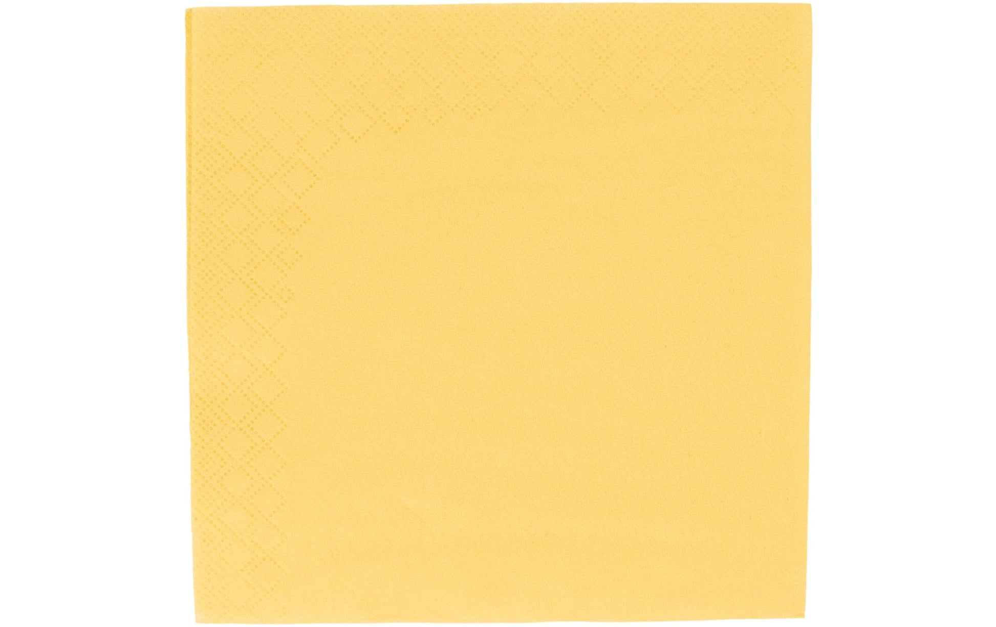Elco Servietten gelb – 33 × 33 cm, 3-lagig, 1/4-Falz – 100 Stück