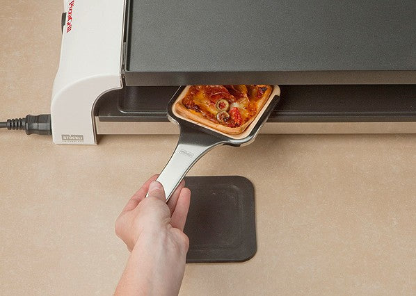 Stöckli Tonpfännchen-Set – Ø 10,5 cm, Keramik – für PizzaGrill, 4 Stk.
