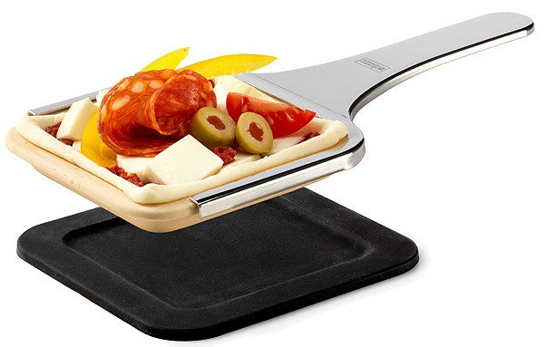 Stöckli Tonpfännchen-Set – Ø 10,5 cm, Keramik – für PizzaGrill, 4 Stk.