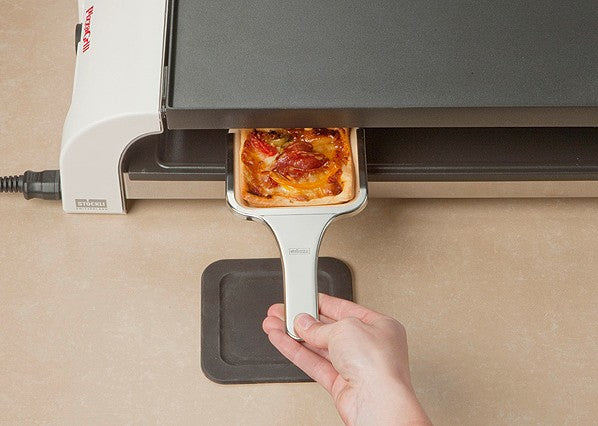 Stöckli Tonpfännchen-Set – Ø 10,5 cm, Keramik – für PizzaGrill, 4 Stk.