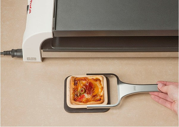 Stöckli Tonpfännchen-Set – Ø 10,5 cm, Keramik – für PizzaGrill, 4 Stk.