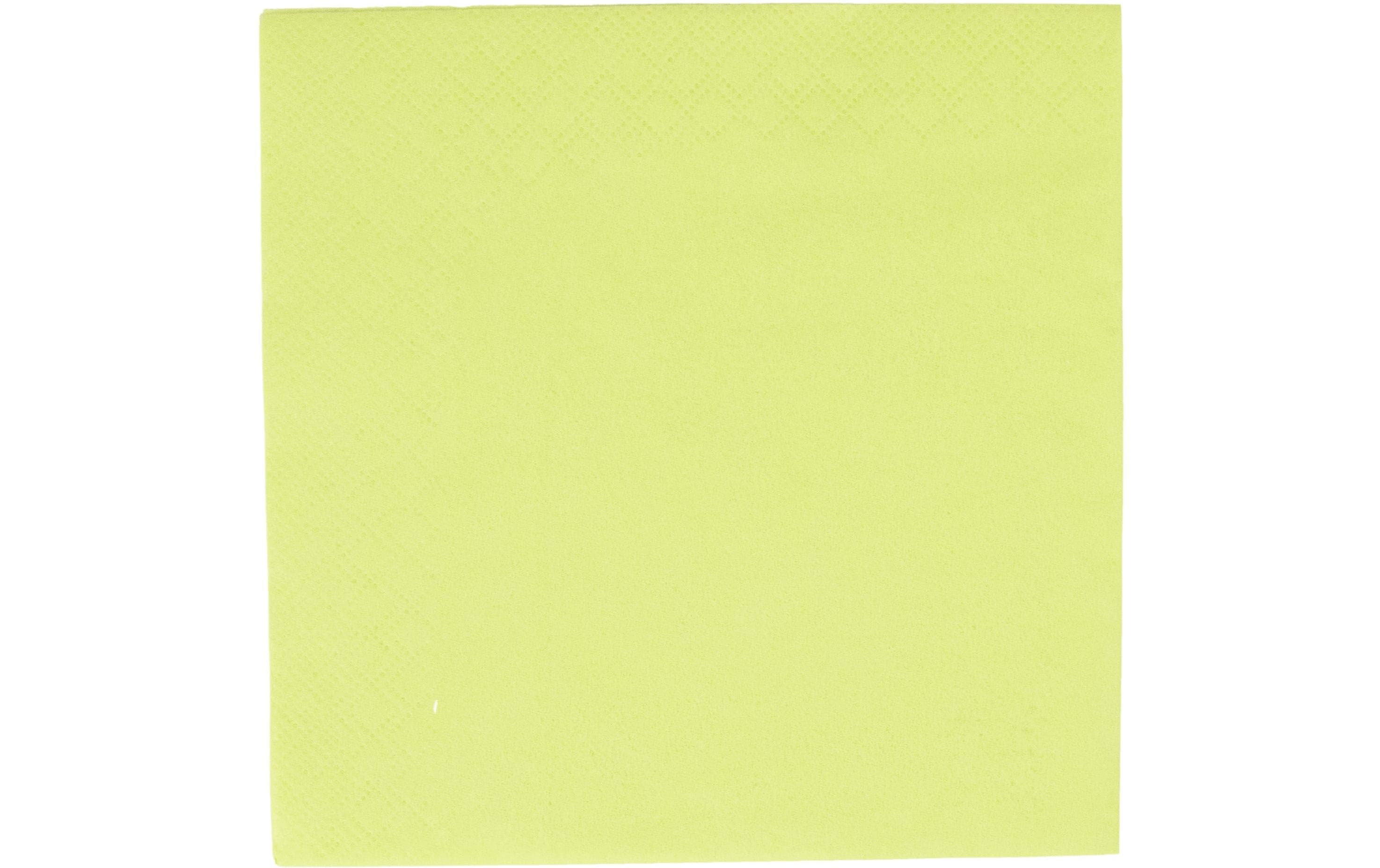 Elco Servietten gelb – 33 × 33 cm, 3-lagig, 1/4-Falz – 100 Stück
