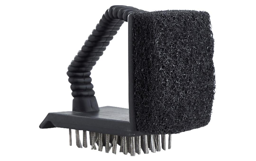 DANGRILL Grillbürste – Polypropylen (PP)/Metall, 15,5×12,5×9,5 cm, schwarz, für Grillrost, 1 Stück