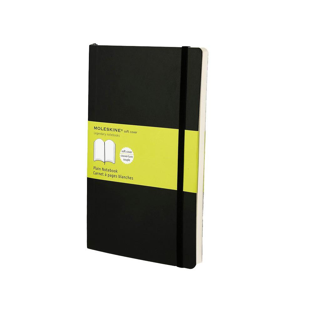 Moleskine Notizbuch, 130 × 210 mm, blanko, Leimbindung, Softcover, 192 Seiten – schwarz