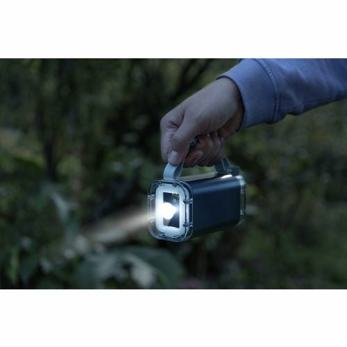 Ansmann Powerbank 40000 mAh, PD 100 W, 2× USB-C, 2× USB-A, LED Lampe, IP67, TFT-LCD, Silber