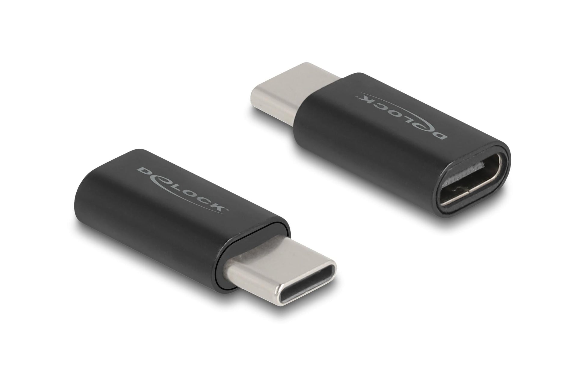 DeLOCK USB-Adapter USB-C auf USB-C – USB 3.2 Gen 2 (10 Gbit/s) – Kunststoff, Schwarz