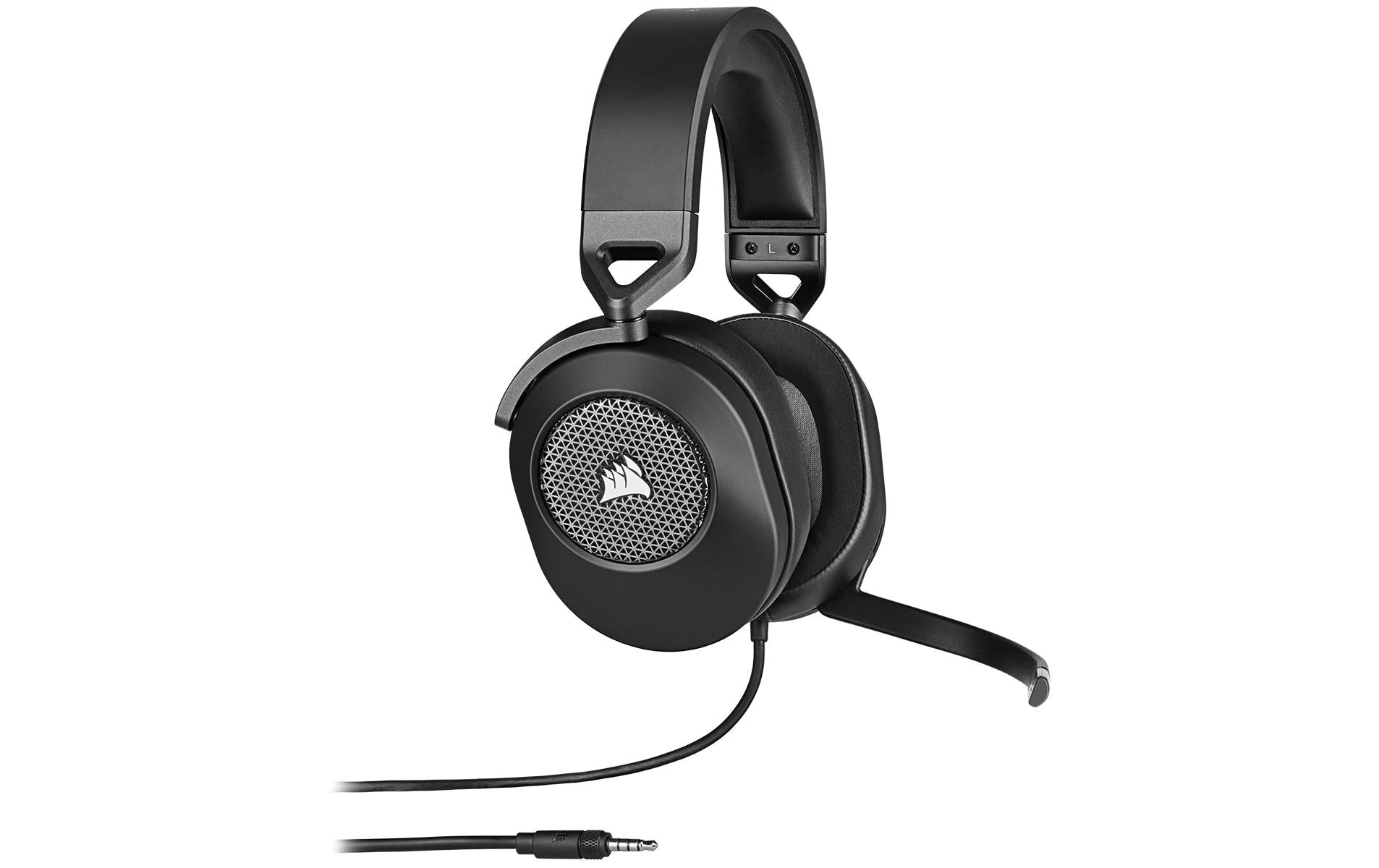Corsair HS65 Surround Carbon – On-Ear Gaming-Headset – 3,5 mm, abnehmbares Mikrofon