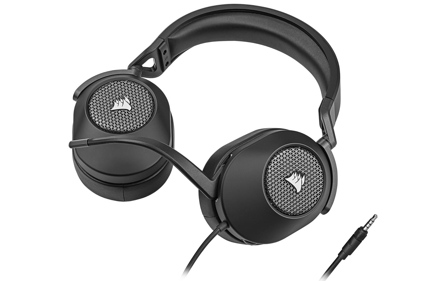 Corsair HS65 Surround Carbon – On-Ear Gaming-Headset – 3,5 mm, abnehmbares Mikrofon