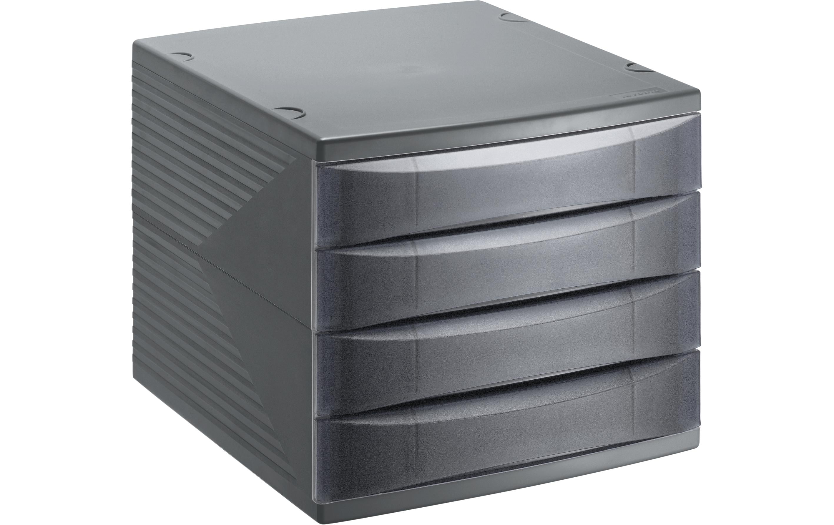 Rotho Bürobox Quadra 4 Schübe – 37 cm, Anthrazit