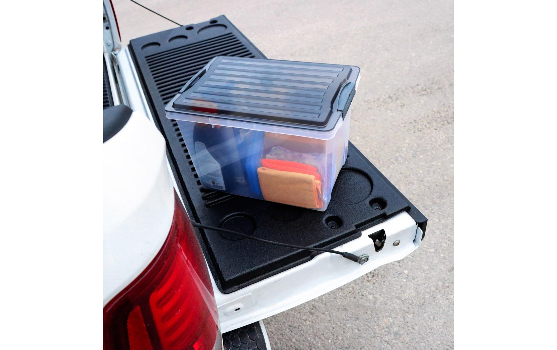 Rotho Kompakte Aufbewahrungsbox 19 l (mit Deckel) – Polypropylen – Anthrazit/Transparent – 275 × 270 × 395 mm