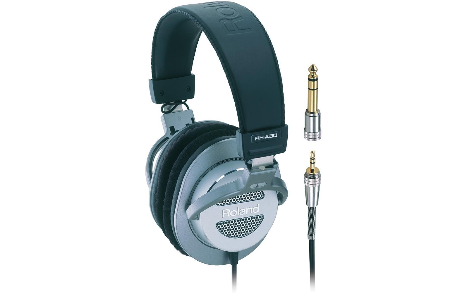 Roland RH-A30 – Over-Ear Studiokopfhörer – offen, 3,4 m, 10 – 25’000 Hz, hochohmig – Silber