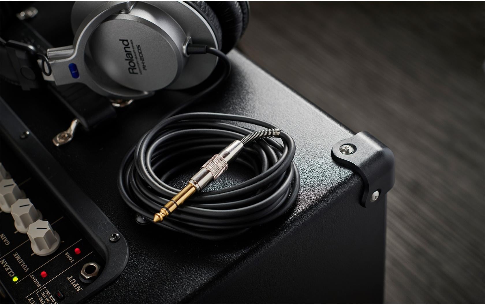 Roland RH-200S – Over-Ear Studiokopfhörer – geschlossen, 6,35 mm, 65 Ω – Silber