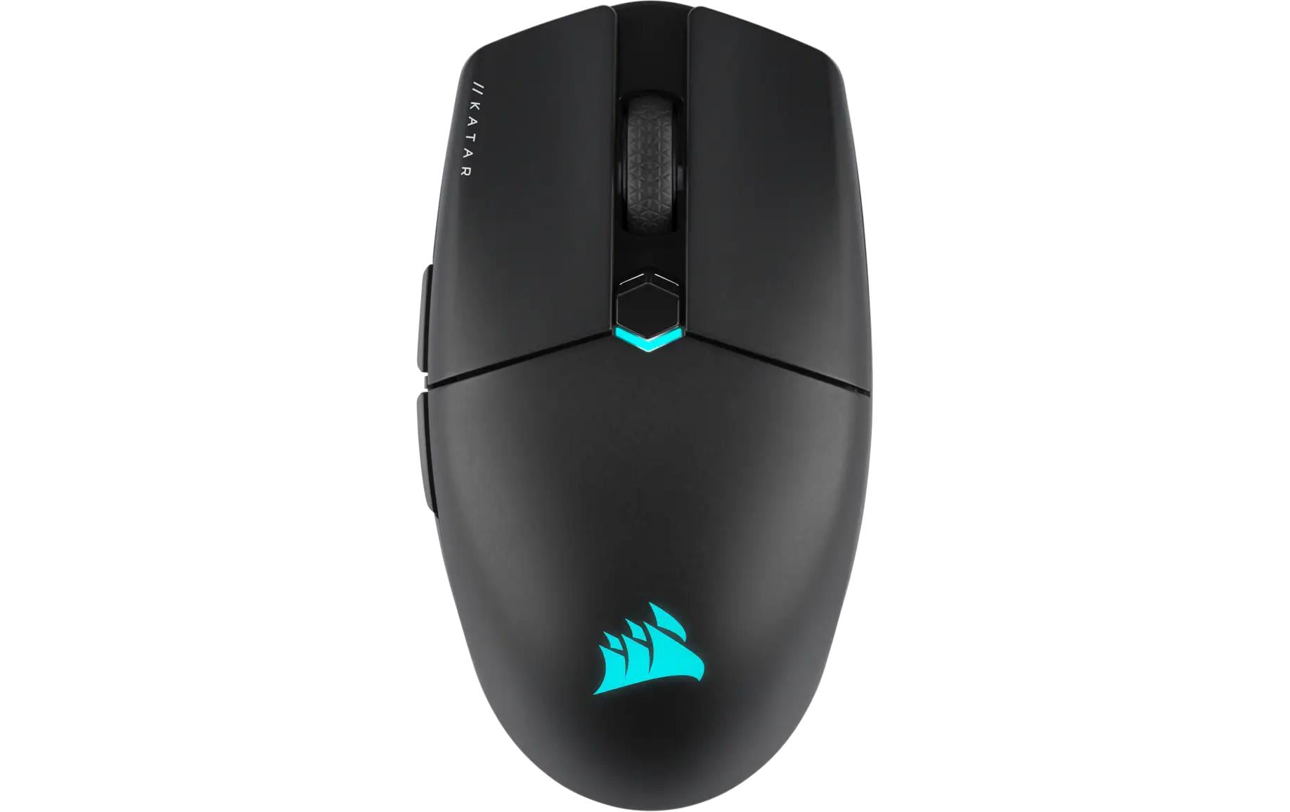 Corsair KATAR ELITE Wireless Gaming-Maus – kabellos, 6 Tasten, für Rechtshänder, integrierter Speicher, schwarz