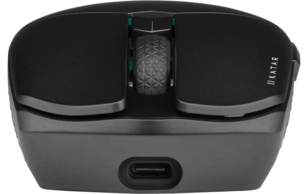 Corsair KATAR ELITE Wireless Gaming-Maus – kabellos, 6 Tasten, für Rechtshänder, integrierter Speicher, schwarz