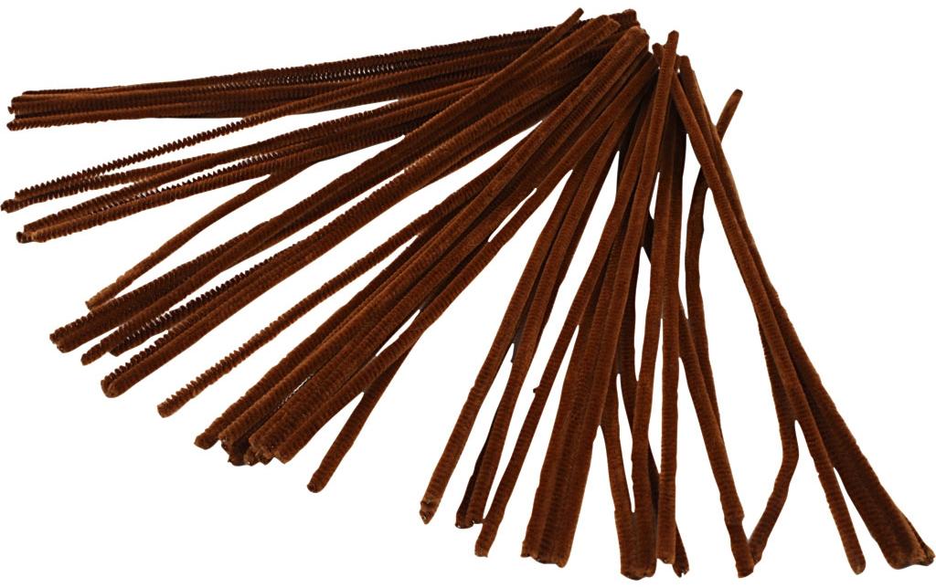 Creativ Company Chenilledraht, Nylon, Braun, Ø 6 mm × 30 cm