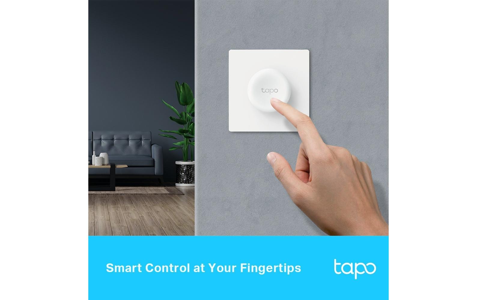 TP-Link Tapo S200D – Smart-Taster – 886–922 MHz, Batterie (CR2032), Tasten und Drehregler – für Tapo Smart Hub